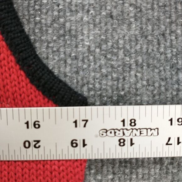 Talbots Womens Knit Sweater Vest Red SZ PP Button Front V-Neck Cropped Vintage - Picture 11 of 11